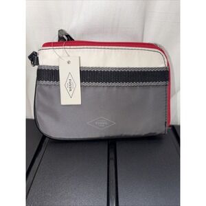 NWT Fossil Abbott Wristlet Grey Multi Lifestyle SWL1674258 Small Zip Wristlet